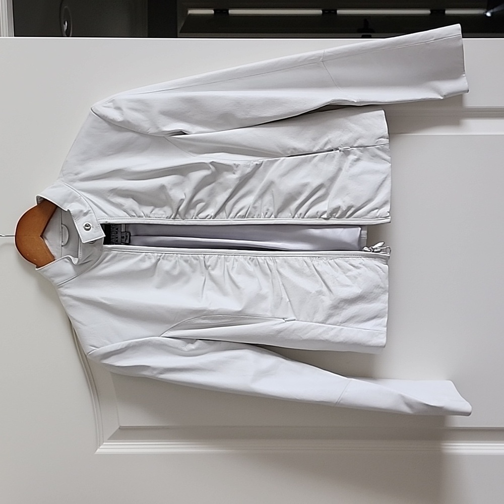 White Leather Moto Jacket